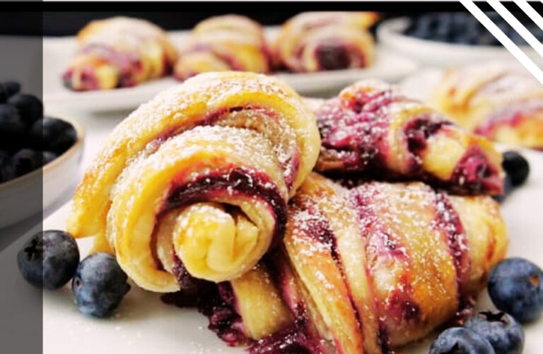 Blueberry Cream Cheese Puff Pastry