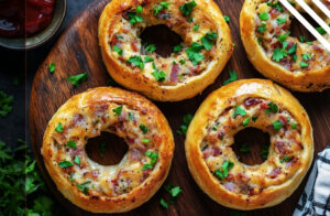 Delicious Quiche Stuffed Bagels Recipe for Breakfast