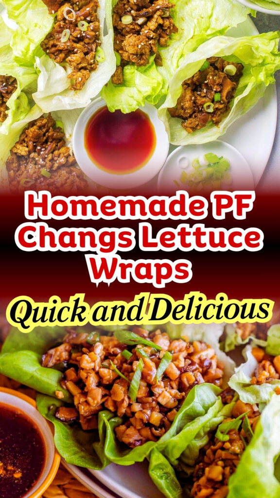 Homemade PF Changs Lettuce Wraps;Quick and Delicious